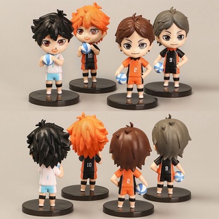 ฟิกเกอร์ Haikyuu Hinata Shoyo Volleyball ของเล่นสําหรับเด็ก 4 ชิ้น ต่อชุด