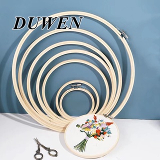 Duwen สะดึงไม้ 10 ซม. 15 ซม. 24 ซม. สําหรับเย็บปักถักร้อย ปักครอสติส 3 ชิ้น