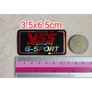 สติ๊กเกอร์ฟรอย 3.5x6.5cm.แบบเงา รุ้งสะท้อนแสง วิ้งๆ สวยมากแต่งรถ Yss G-Sport ติดโช็ค