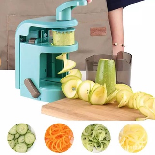 เครื่องหั่นเกลียว ตัดผัก SPIRAL Slicer เครื่องหั่นผัก มือหมุน ใบมีดสแตนเลส