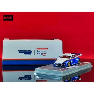 TARMAC WORKS 1/64 OLD &amp; NEW 997 BLUE WHITE DIECAST SCALE MODEL CAR