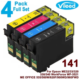 [สต็อกประเทศไทย]EPSON T1411-T1414 compatible ink cartridges for ME32 ME33 ME320 ME330 ME340, ME OFFICE 535560W