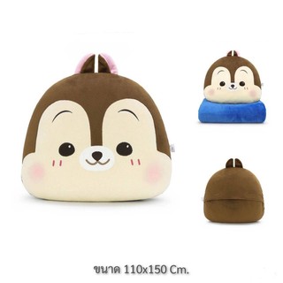 [Pre 7 วัน] หมอนผ้าห่ม Chip/Dale Cute ขนาด 110*150 cm. ลิขสิทธิ์แท้