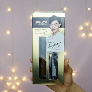 รุ่นกันน้ำ เนื้อลิควิด  พร้อมส่ง
Browit By Nongchat Liquid Brow Matte
ชุดเขียนคิ้วกันน้ำ