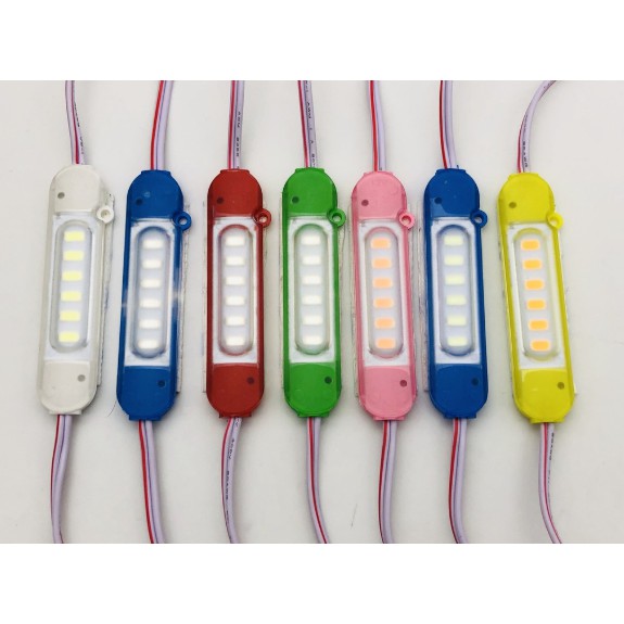ไฟแต่งรถยนต์ มอไซค์ รถบรรทุก LED Module 6led 12v/24v กันน้ำ  1ชิ้น สว่างโครตอย่างดี