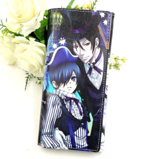 กระเป๋าสตางค์ ใบยาว ลายการ์ตูนอนิเมะ Black Butler Ciel Phantomhive ใส่บัตรได้