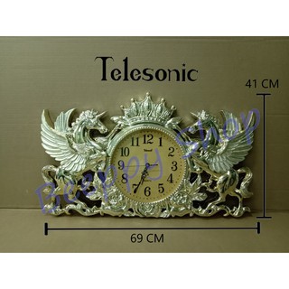 นาฬิกาแขวนผนัง TELESONIC  รุ่น H-303 นาฬิกาแขวนฝาผนัง นาฬิกาติดผนัง นาฬิกาประดับห้อง ของแท้