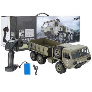 RC US Army Car Truck RTR รถบังคับวิทยุ Fy004 ขับเคลื่อน 6 ล้อ อัตราส่วน 1:12