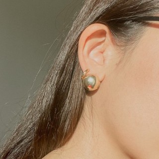 so BOLD earring ต่างหูเงินชุบทอง