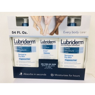 Lubriderm Daily Moisture Normal to Dry  Skin ครีมทาผิว ลูบิเดิม ชุดเฃ็ท(1595ml)