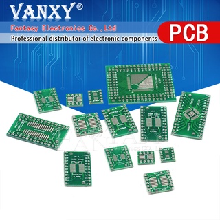 บอร์ด PCB SMD เปลี่ยนเป็น DIP SOP MSOP SSOP TSSOP SOT23 SOP8 SOP14 SOP16 SOP-8 10 SOP-14 SOP-16 SOP-20 24 SOP-28 SMT เป็น DIP 10 ชิ้น