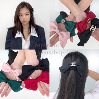 - BOWBLINKS💖Hairpin กิ๊บโบว์ไซส์ใหญ่ 4 สี พร้อมเข็มกลัด 4 แบบ กิ๊บสไตล์ Jennie Blackpink -