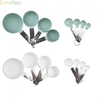 【LOVELYU】【ITCHE】8pcs Stainless Steel Measuring Cups Spoons Kitchen Baking Cooking Tools Set High Quality【Good Quality】