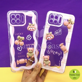 Rm C21Y เรียวมี ซี12วาย เคสมือถือนิ่มใสกันกล้อง ซิลิโคน TPU ติดการ์ตูนน่ารักกุ๊กกิ๊ก