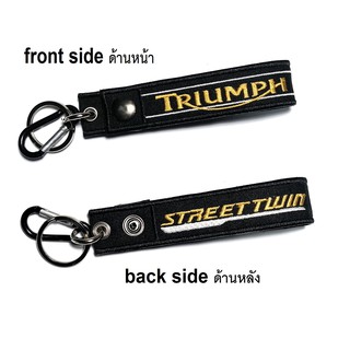 พวงกุญแจ Triumph Street Twin  มอเตอรไซค์ บิกไบค์ MOTORCYCLE BIKER KEYCHAIN