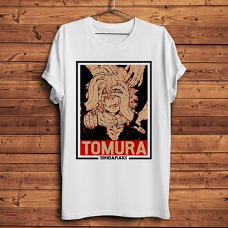 ขายดี!เสื้อยืดลําลอง แขนสั้น พิมพ์ลายอนิเมะ My Hero Academia Villain Shigaraki Tomura สีขาว สไตล์สตรีท สําหรับผู้ชาย และ