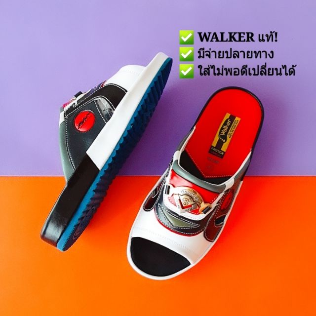 ส่งทุกวัน รองเท้าแตะ Walker วอล์กเกอร์ ไซส์ 39-45 รหัส M4209BLACK