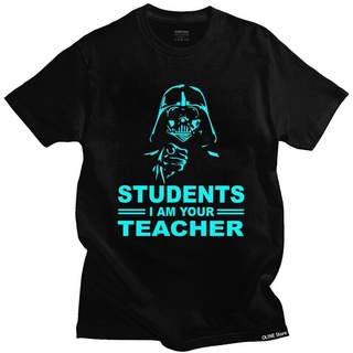 เสื้อยืดคอกลมเสื้อยืดแขนสั้น ผ้าฝ้ายแท้ 100% พิมพ์ลาย I am your Teacher ทรงสลิมฟิต สําหรับผู้ชาย นักเรียนS-5XL