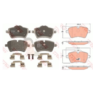 GDB1712 ผ้าเบรค-หน้า(TRW) (เนื้อผ้า COTEC) MINI COOPER S (R56) 06 /MINI COUNTRYMAN R60