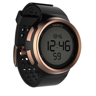 นาฬิกาจับเวลาวิ่งสำหรับผู้ชายรุ่น W900 KALENJI W900 M RUNNING STOPWATCH - BLACK/GOLD