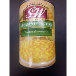 S&amp;W Cream Style Corn ซุป ข้าวโพด 418กรัม