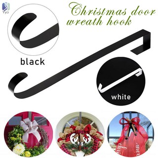 Yy Christmas Wreath Door Hanger Secure Strong Metal Hook Xmas Garland Holder for Party @TH