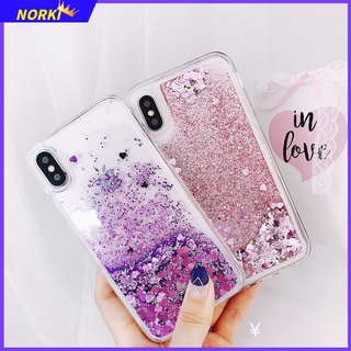 เคสโทรศัพท์มือถือแบบนิ่ม มีทรายไหล แต่งกลิตเตอร์หัวใจ สําหรับ Huawei Y9 Y9Prime Y7 Y7Pro Y6 Y6Pro Y5 2019 Y8S Y6S