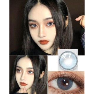 (Oct. 31) Coloured Cosmetic Contact Lenses,14.0MM ,(Power0.0-7.0)（dawn series blue）(1pair)