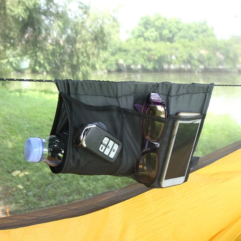 7 Pocket Hammock แขวนถุงตาข่าย Hammock Ridge Organiser สําหรับ Bushcraft Malaya