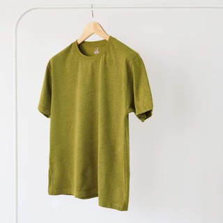 เสื้อยืดสีเหลืองปาล์ม ผ้าหนา 200g  jasper รุ่น Soft Cotton