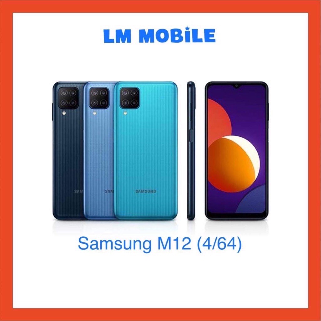 Samsung Galaxy M12 สมาร์ทโฟน 6.5 นิ้ว (4/64GB) ประกันศูนย์ 1ปี