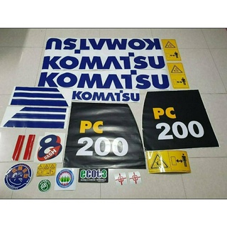 สติ๊กเกอร์แท้!! KOMATSU PC200-8 , PC200-8MO