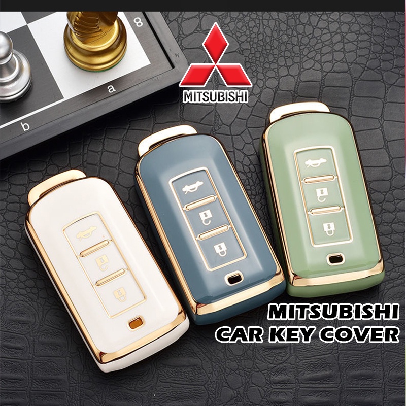 เคสกุญแจรีโมตรถยนต์ TPU แบบนิ่ม สําหรับ Mitsubishi Xpander Outlander ASX Pajero Eclipse Cross Montero Xpander