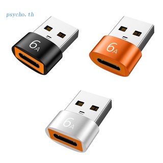 Psy อะแดปเตอร์แปลงเสียง 6A Type-C เป็น USB3.0 OTG รองรับการชาร์จถ่ายโอนข้อมูล