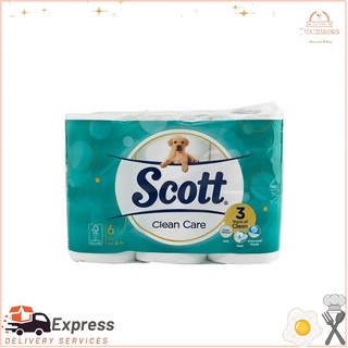 สก็อตต์ คลีนแคร์ 3 ชั้น แพ็ค x 6 ม้วนScott Clean Care 3-Ply Pack x 6 Rolls