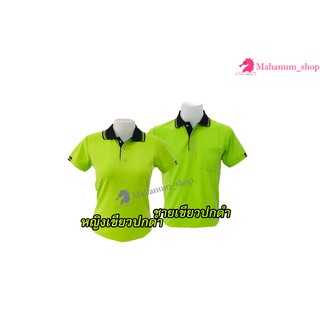 เสื้อโปโล(เขียวปกดำ) (ตัวเปล่า)