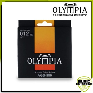 Olympia สายกีต้าร์โปร่ง 80/20 Bronze : 12-53