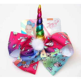 HACHITA JOJO SIWA BOW โบว์โจโจ้ฮิตติดเทรน ไซด์ใหญ่ 8 นิ้ว Unicorn เข่าสีรุ้ง สีสันสดใส เก๋ไก๋ น่ารัก^^