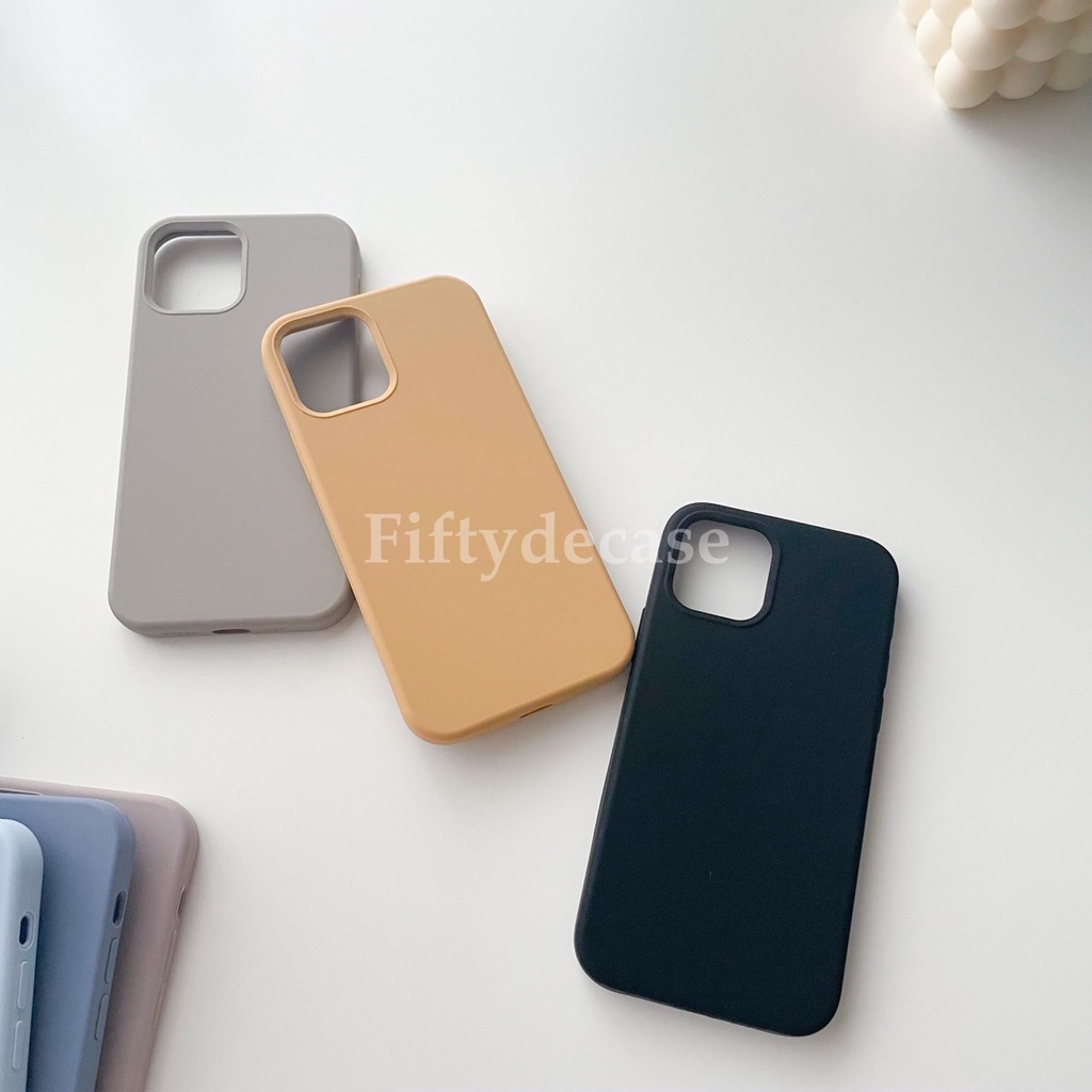 เคสซิลิโคนสีพื้น เคสกำมะหยี่ เคสสีมินิมอล ไม่มีโลโก้ รุ่น 7-16promax (แบบปิดท้าย) พร้อมส่ง !!!