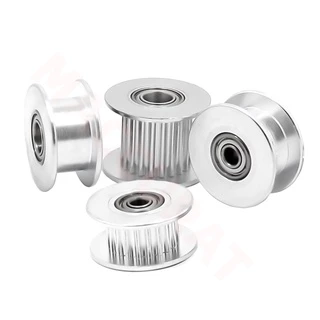 1PC GT2 Idler Timing Pulley 16/20 ฟันล้อ Bore 3/5 มม.อลูมิเนียมเกียร์ฟันกว้าง 6/10 มม.สําหรับ I3 Ender 3 CR10 เครื่องพิมพ์ Reprap