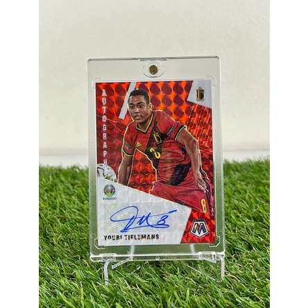 การด์ฟุตบอล 2021 PANINI MOSAIC YOURI TIELEMANS AUTO - AUTOGRAPH BELGIUM ( เซ็นเต็มไม่ตก )