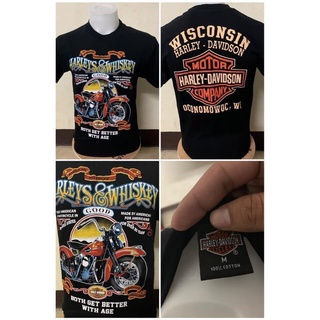 Cool69 เสื้อผู้ชาย สไตล์ เกาหลี เสื้อผู้ชายเท่ๆ เสื้อยืดฮาเลย์ Harley-Davidson เสื้อยืดผู้ชาย เสื้อวินเทจ ป้ายฮาเลย์ ผ้า