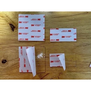 เทปกาวสองหน้า 3M VHB เนื้อสีใส ติดแน่นๆ :ซื้อ 5 ชิ้น x 5 เซ็ต (25ชิ้น) ฟรี 5 ชิ้น 1 เซ็ต #ถูกที่สุด