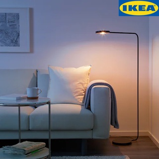 IKEA YPPERLIG อิปเปอร์ลิก โคมไฟตั้งพื้น LED, เทาเข้ม เปิด ปิด หรือหรี่แสงได้ด้วยปุ่มใต้หัวโคมไฟ ปรับทิศทางแสงได้