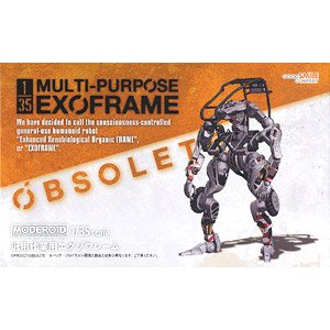 (มี1กรุณาแชทเพื่อยืนยันก่อนโอน)4580590117570 MODEROID 1/35 Multi-Purpose Exoframe (Gray)