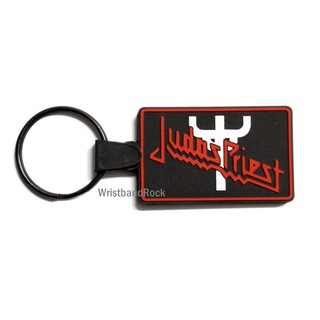 Judas Priest พวงกุญแจ ยาง ปั้มนูน จูดาสพรีสต์ พังค์ แทรช ร็อค JDP318