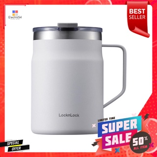 กระติกสูญญากาศ LOCKNLOCK METRO MUG 475 มล. สีขาวVACUUM INSULATED MUG LOCKNLOCK METRO MUG 475ML WHITE