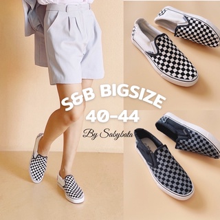 รองเท้าผ้าใบ ไซส์ใหญ่ 40-44 สลิปออน slip on Bigsize รองเท้าสเก็ต รองเท้าเล่นสเก็ต