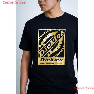 เสื้อยืดยอดนิยม Dickies เสื้อยืด DK007345 JERSEY GRAPHIC LOGO PRINTSS TEE BLK Short sleeve T-shirts