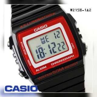 นาฬิกาข้อมือผู้หญิง  Casio Standard รุ่น W215H (1A2)